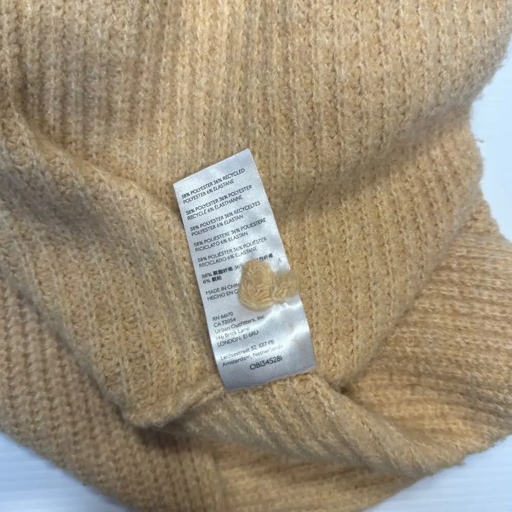 Pilcro Anthropologie Cowl Neck Tunic Sweater Honey Beige Women’s Small Neutral - Picture 16 of 16